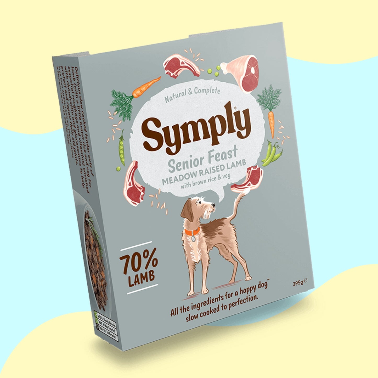 Symply Senior Feast & Brown Rice Tray 395g