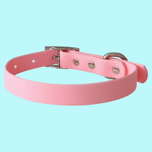 Piggie Waterproof Collar Pink