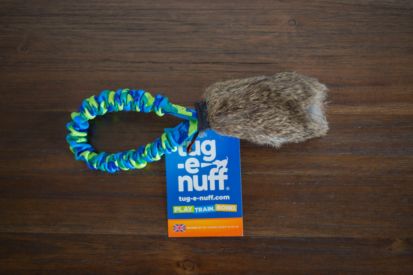 Tug-e-nuff Rabbit Skin Pocket Bungee Squeaker