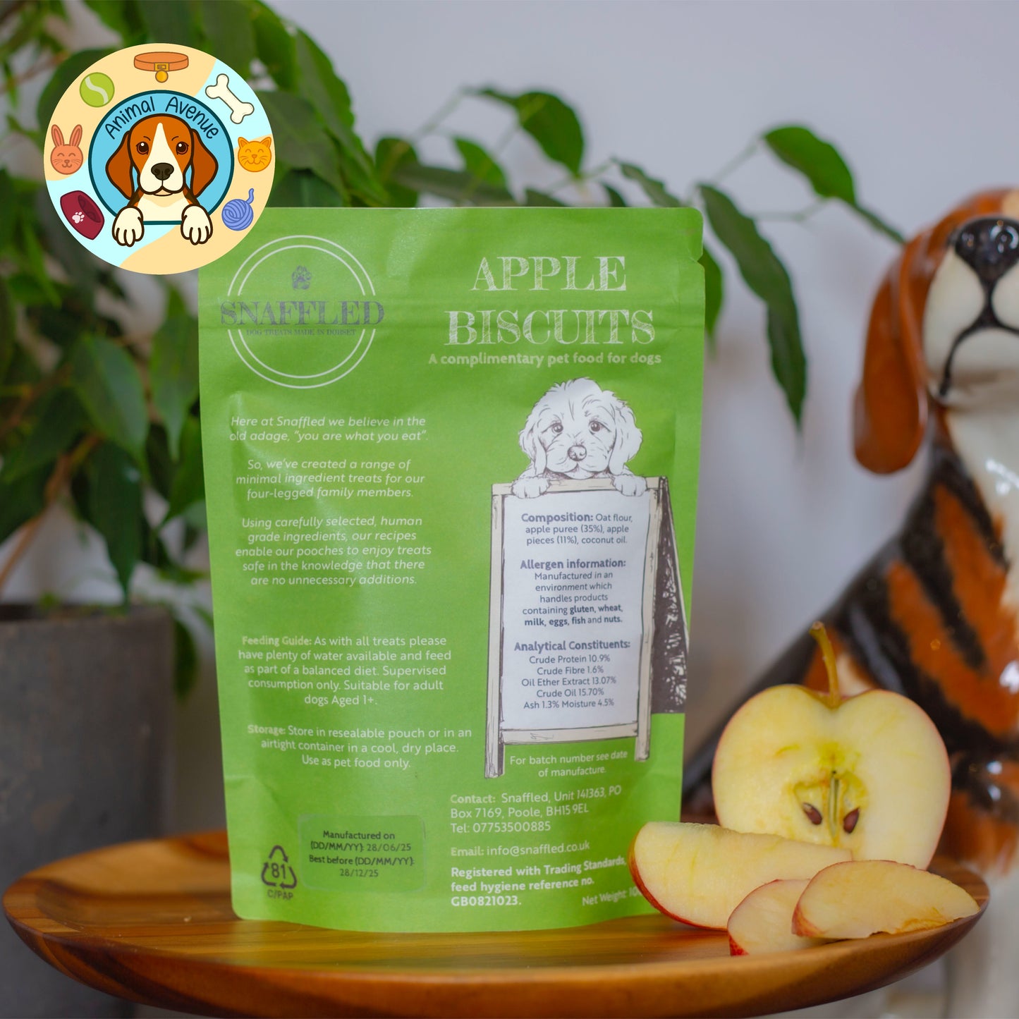 Snaffled Apple Biscuits Small Bite 100g