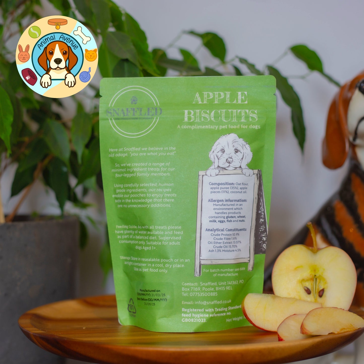 Snaffled Apple Biscuits 100g