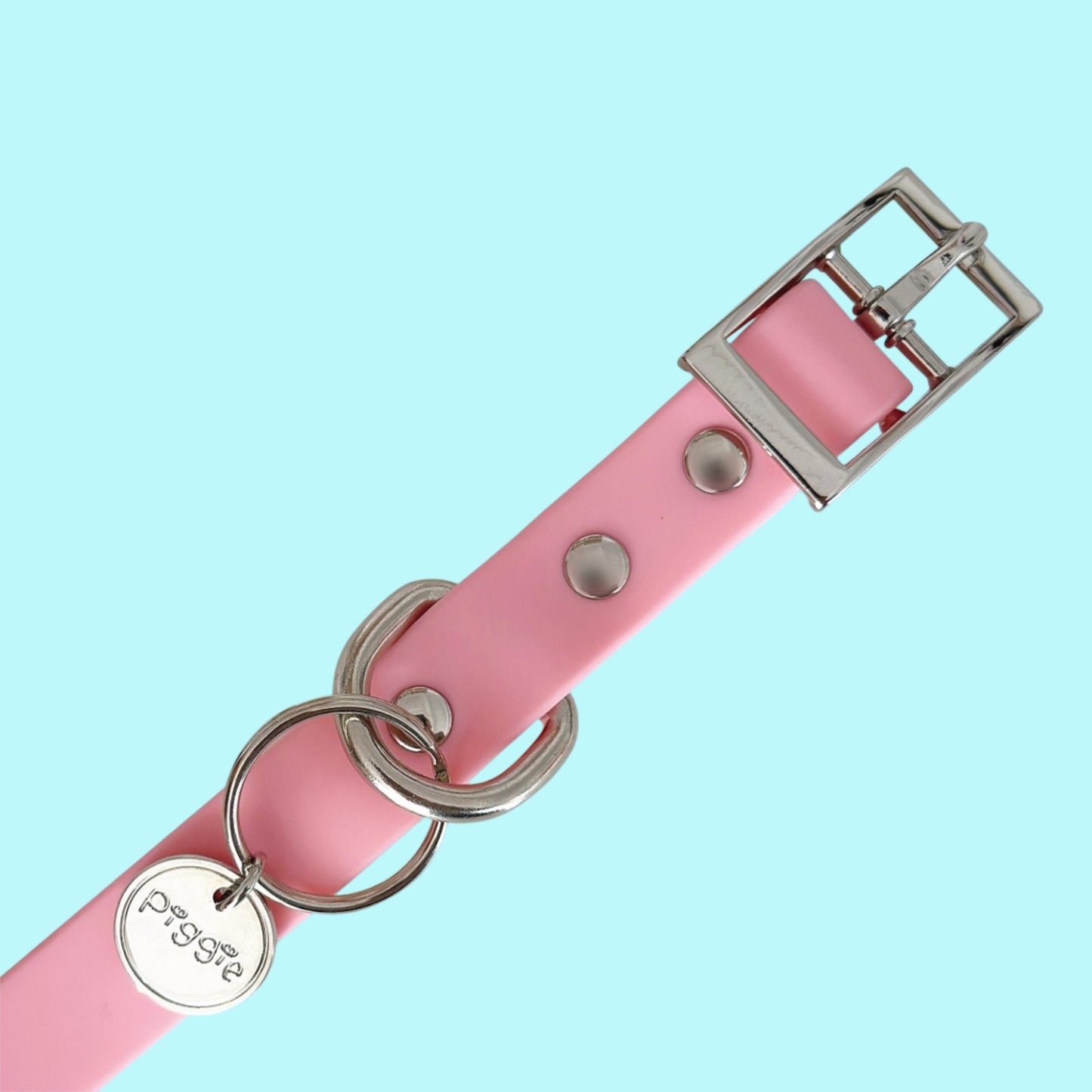 Piggie Waterproof Collar Pink