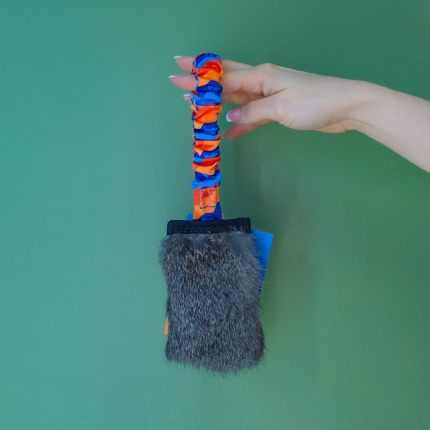 Tug-e-nuff Rabbit Skin Pocket Bungee Squeaker