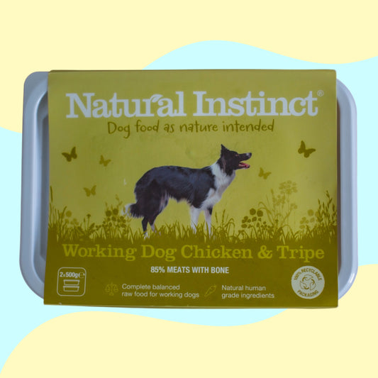 Natural Instinct Working Dog Chicken & Tripe 2x500g