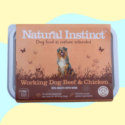 Natural Instinct Working Dog Beef & Chicken 2x500g