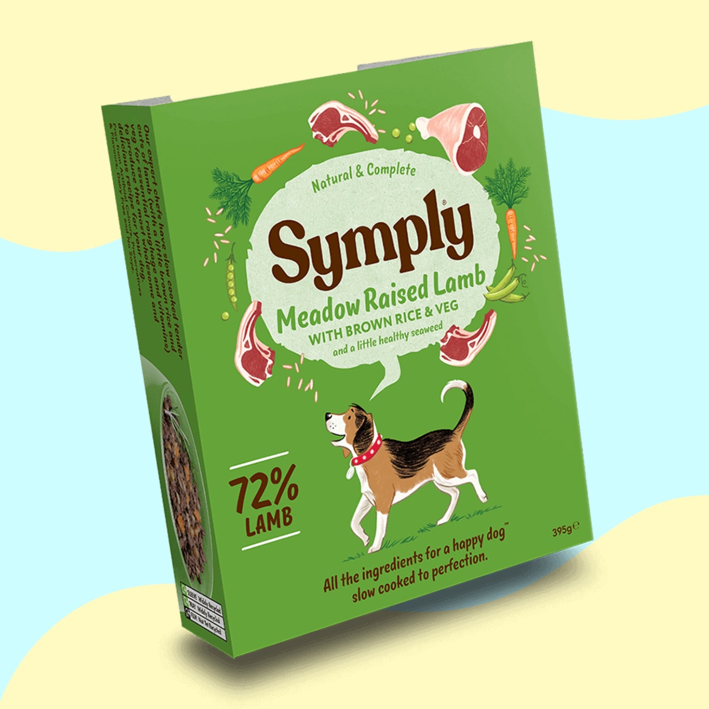 Symply Meadow Raised Lamb & Brown Rice Tray 395g