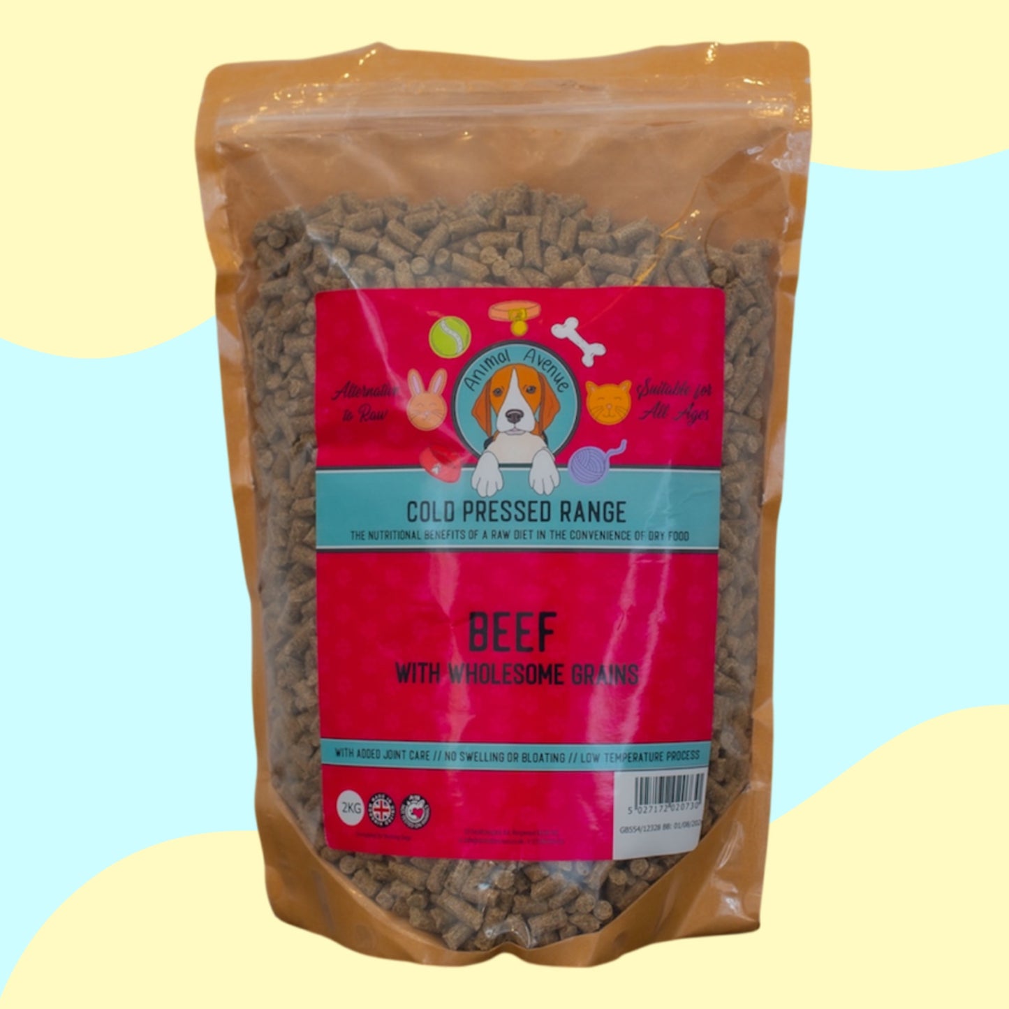 Animal Avenue Cold Pressed Beef & Grain 2kg