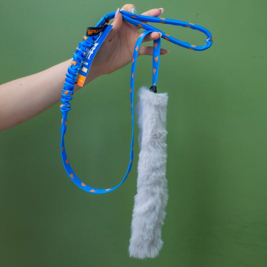 Tug-e-nuff Faux Fur Bungee Chaser Tug Toy