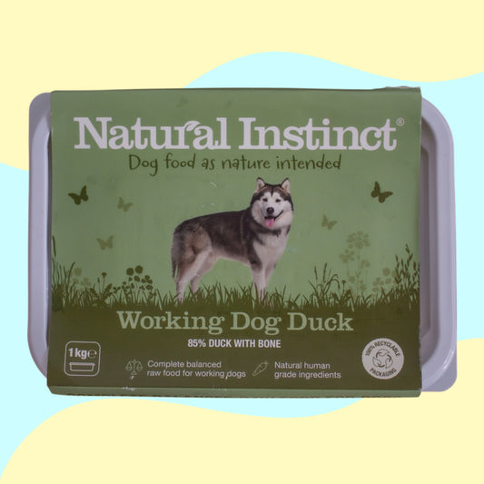 Natural Instinct Working Dog Duck 1kg