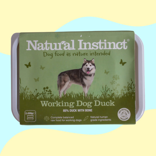 Natural Instinct Working Dog Duck 2x500g